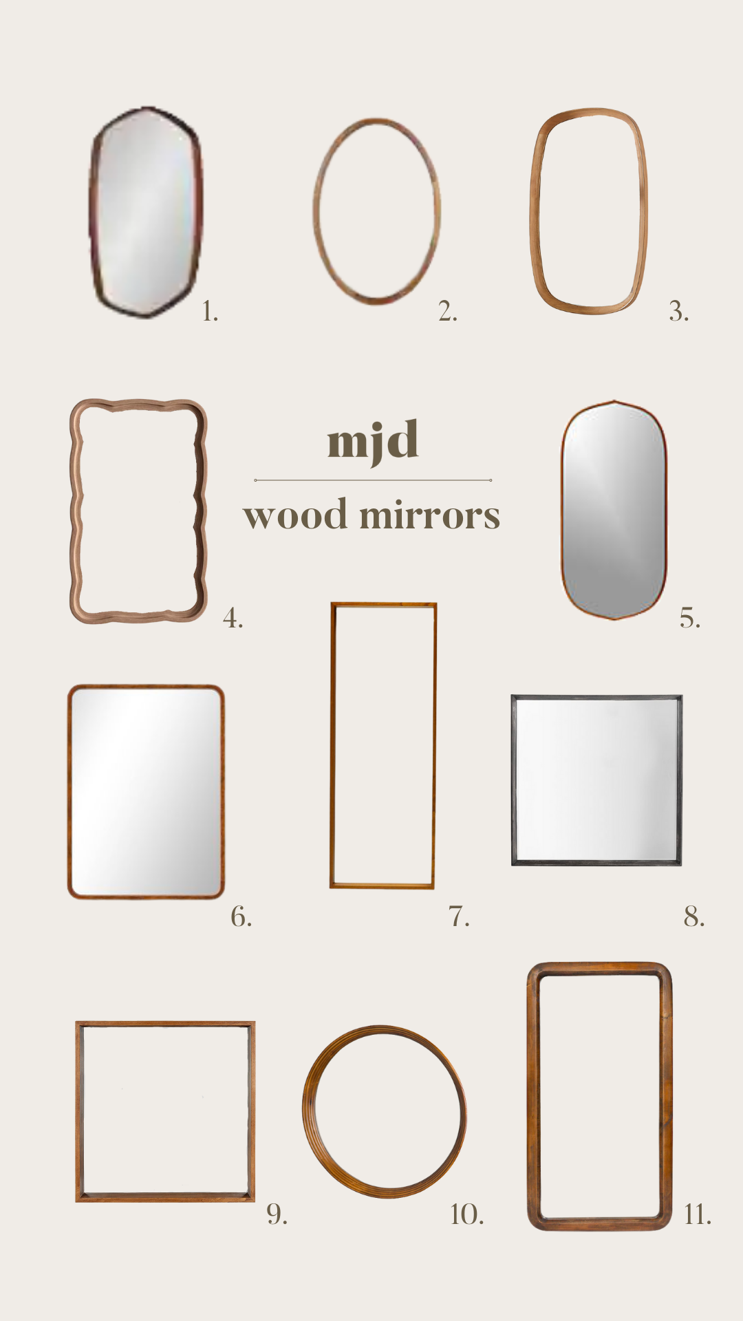 Wood Mirror Collage